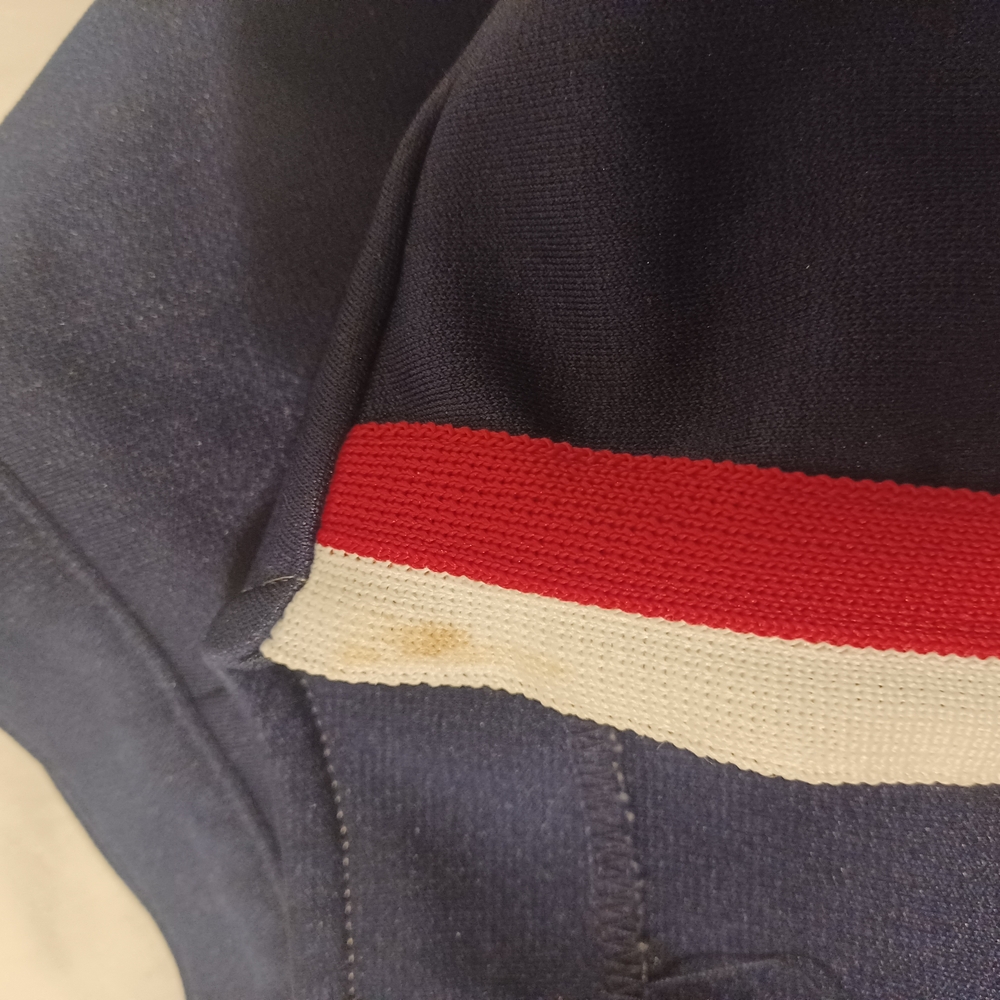 Varsity Red Blue and White Cheerleading Outfit - Picture 4 of 6